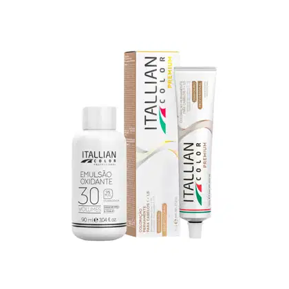 Imagem do produto Itallian Color Premium 7.17 Louro Cinza Marrom+OXI30vol90ml