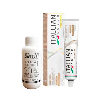 Imagem do produto Itallian Color Premium 6.60 Vermelho Natural +OXI 20vol 90ml