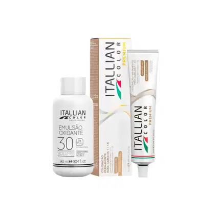 Imagem do produto Itallian Color Premium 9.13 Louro Clar.Cinza+OXI 30vol90ml