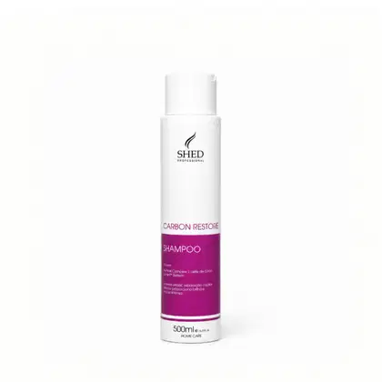 Imagem do produto Shampoo 500ml Carbon Restore: Reconstrução e Hidratação Profunda | Shed Professional