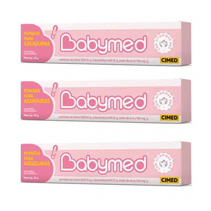 Imagem do produto Kit Cimed Babymed Azul Rosa Preventiva para Assaduras (3 Unidades)