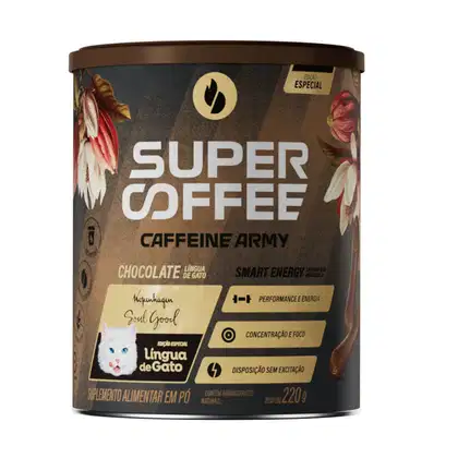 Imagem do produto SuperCoffee 3.0 Chocolate Lingua e Gato, Caffeine Army, 220G