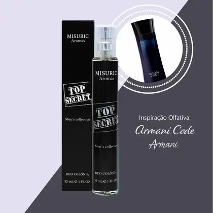 Imagem do produto Misuric Aromas - Deo Colônia 32 Ml Top Secret - Masculino