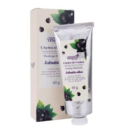 Manteiga Hidratante para Mãos Vegetal do Brasil Cheiro de Frutas Jabuticaba, 60g.