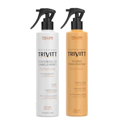 Imagem do produto Trivitt Profissional Reconstrutor Capilar Segredo do Cabelereiro +  Fluido Para Escova 300ml cada