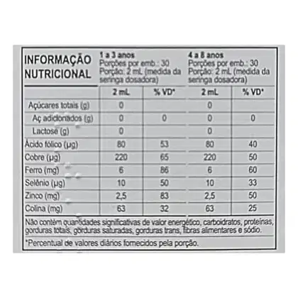 Imagem do produto Suplemento Alimentar Infantil Ferrovitan Sabor Frutas - 60ml