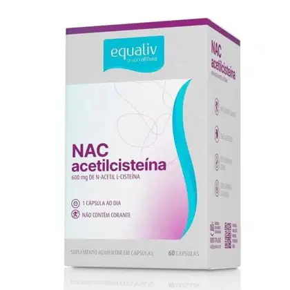 Imagem do produto NAC Acetilcisteina Suplemento Alimentar Equaliv 60cps