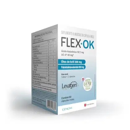 Imagem do produto Flex OK Suplemento Alimentar Genom 60cps