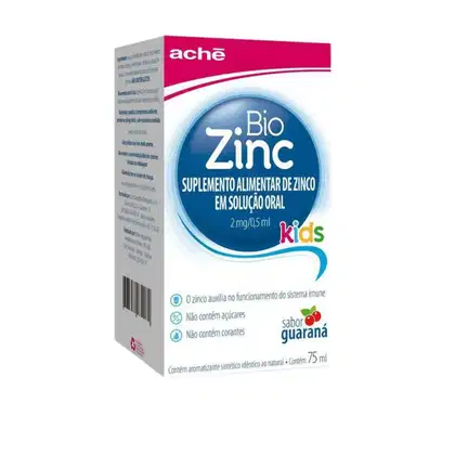 Imagem do produto BioZinc Kids Suplemento Alimentar de Zinco Solução Oral 75ml