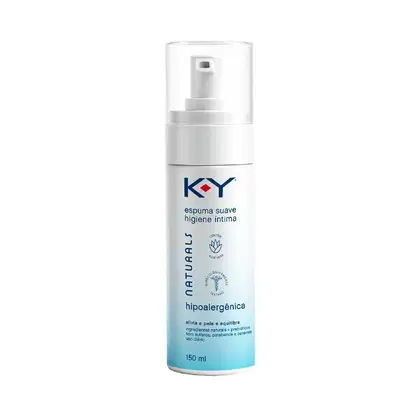 Imagem do produto Espuma de Higiene com Aloe Vera- K-Y Naturals Hipoalergênica