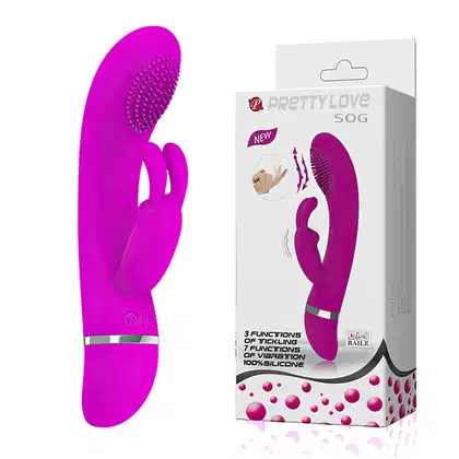 Imagem do produto Vibrador c/ Pulsação e Vibração Pretty Love Sog - 19x3,5 cm