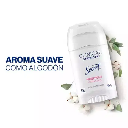 Imagem do produto Secret Clinical Strength Crema Suave Powder Protect 48h - desodorante 45G
