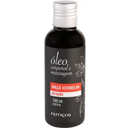 Imagem do produto Oleo Massagem Corporal Relaxante Maça Vermelha Atracao 120ml