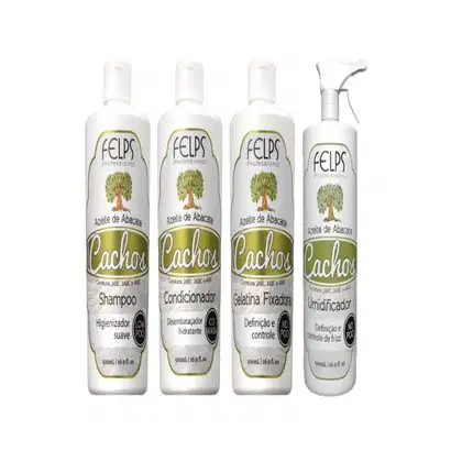 Imagem do produto Shampoo + Condicionador+Umidificador+Gel Fixador - Felps