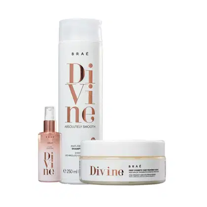 Kit Braé Divine Plume Trio Squad, 3 produtos.