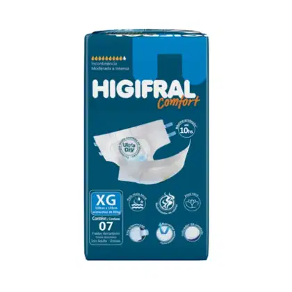 Imagem do produto Fralda Geriátrica Adulto Comfort Tam XG C07 und – Higifral