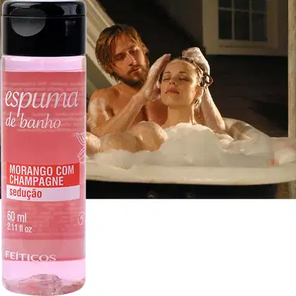 Imagem do produto Morango e Champagne Espuma de Banho Banheira Hidromassagem Fragrância Sedução 60ml