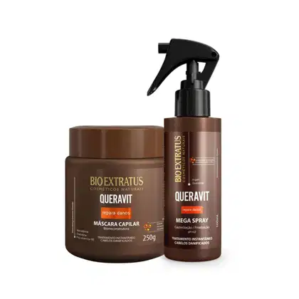 Imagem do produto Kit Spray 100ml + Máscara 250g Queravit - Bio Extratus