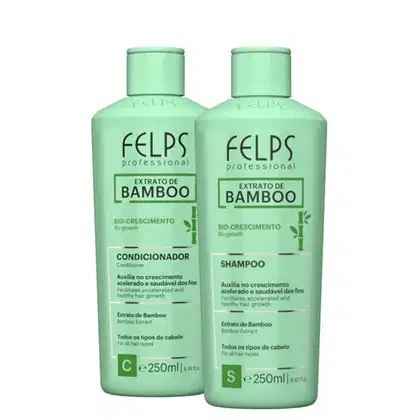 Imagem do produto Kit Extrato de Bamboo Shampoo e Condicionador - Felps