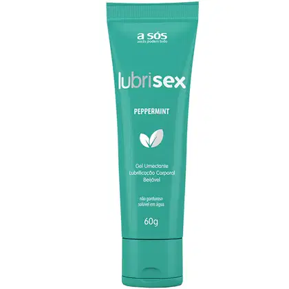 Gel Lubrificante Beijável Lubrisex Peppermint - 60g