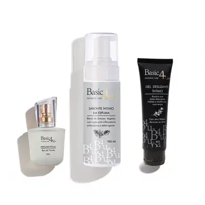 Imagem do produto Kit Intimate Essentials Basic4u: Frescor, Conforto e Suavidade nos Momentos Íntimos