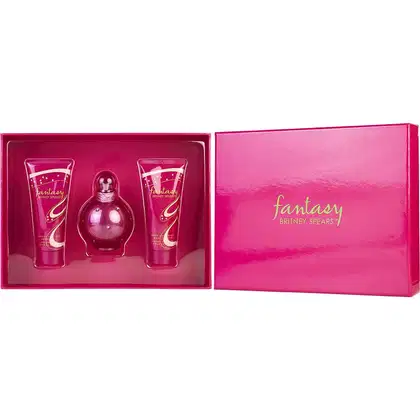 Imagem do produto Cx De Presente Feminino Fantasy Britney Spears Britney Spears Eau De Parfum Spray 100 Ml + Body Souffle 100 Ml + Gel De Banho 100 Ml