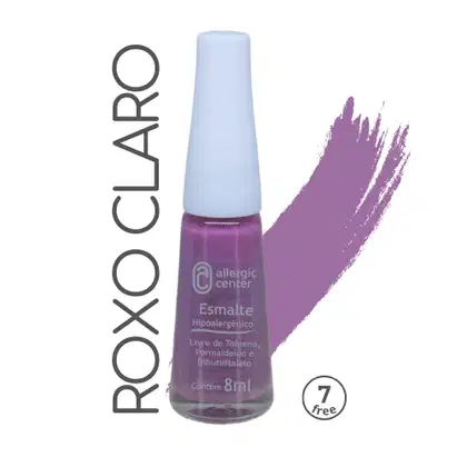 Imagem do produto Esmalte Hipoalergênicos Tradicional 7 Free 7ml Allergic Center Cor:Roxo Claro