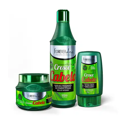Imagem do produto Kit Cresce Cabelo Com Shampoo, Máscara 250g E Leave-In Forever Liss
