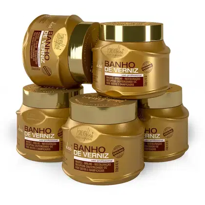 Imagem do produto Combo Com 5 Máscaras Banho De Verniz Forever Liss 250g