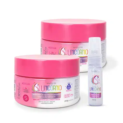 Imagem do produto Combo Máscara Magia de Unicórnio GANHE Mini Protetor Térmico Forever Liss