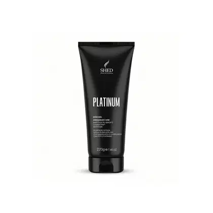 Imagem do produto Máscara 220g Platinum: Hidratação e Neutralização do Amarelado | Shed Professional