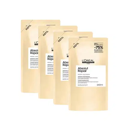 Kit L'Oréal Professionnel Absolut Repair Gold Quinoa + Protein Quarteto Refil, 4 unidades.