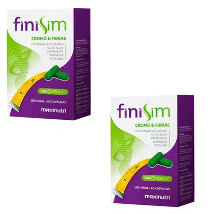 Imagem do produto Kit Finisim Picolinato de Cromo + Fibra 120 Cps – Maxinutri