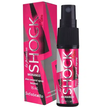 Imagem do produto Óleo De Massagem Corporal Spray Shock Plus Beijavel Morango