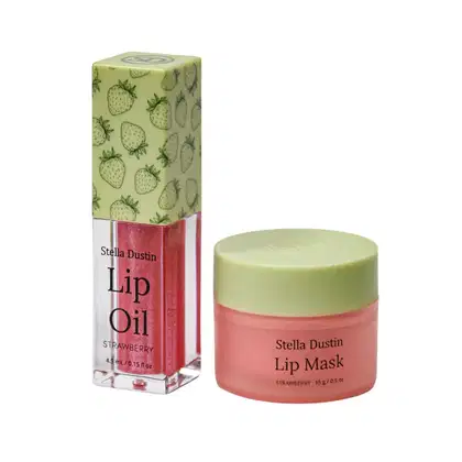Imagem do produto Kit Lip Oil e Máscara Labial Hidratante Morango Stela Dustin
