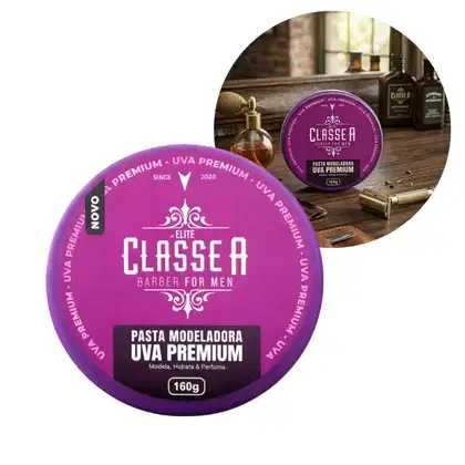 Imagem do produto Pasta Pomada Modeladora Uva Premium 160g Classe A Masculino