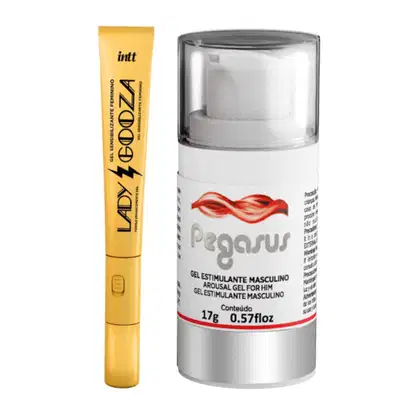 Imagem do produto Kit Gel Excitante feminino Lady Gooza e Gel Excitante masculino Pegasus