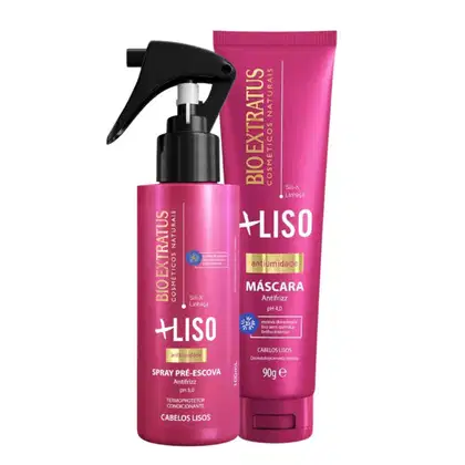 Imagem do produto Kit Liso Perfeito Spray e Máscara 90g Mais Liso-Bio Extratus