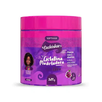 Imagem do produto Gelatina Modeladora Uva com Glliter Kids Soft Hair