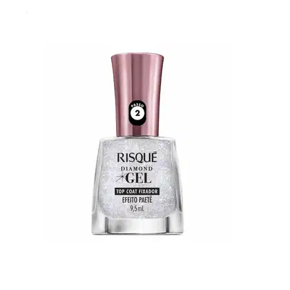 Imagem do produto ESMALTE RISQUE GEL 9.5ML DIAMOND TOP COAT - PAETE