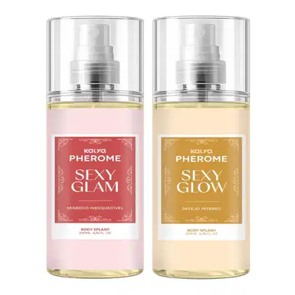 Imagem do produto Kit Body Splash Pherome Sexy Glam Sexy Glow Kalya 200ml