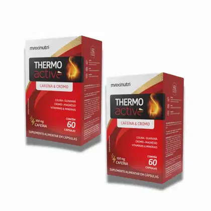 Imagem do produto Kit C2 Thermo Active Cafeína e Cromo 60 Cáp - Maxinutri