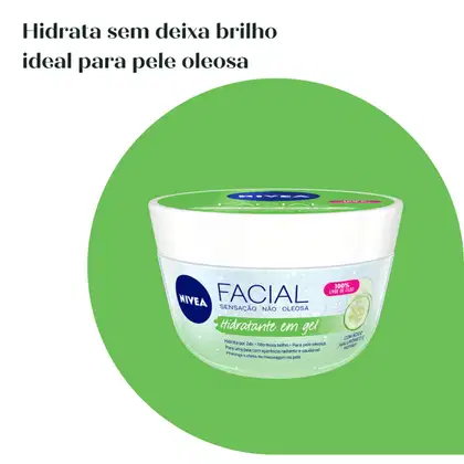 Imagem do produto Kit C2 Gel Hidratante 5 em 1 Facial Pele Oleosa 100g – Nívea