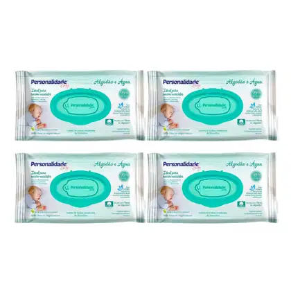 Imagem do produto Kit C4 Toalha Umedecida Baby Algodão e Água C50 – Eurofral