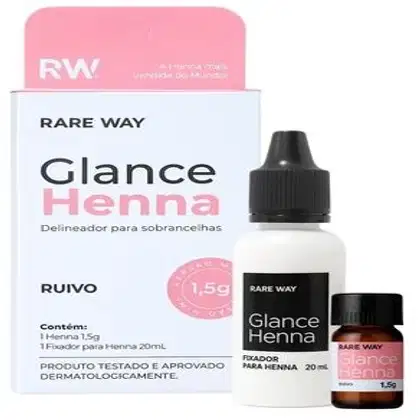 Imagem do produto KIT HENNA DELINEADOR DE SOBRANCELHAS MINI RUIVO 1,5 G -