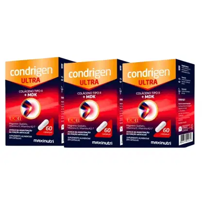 Imagem do produto Kit C3 Suplemento Condrigen Ultra MDK Articulações Maxinutri