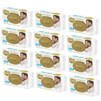 Imagem do produto Kit C12 Toalhas Umedecidas Love e Care Premium C100 – Mili