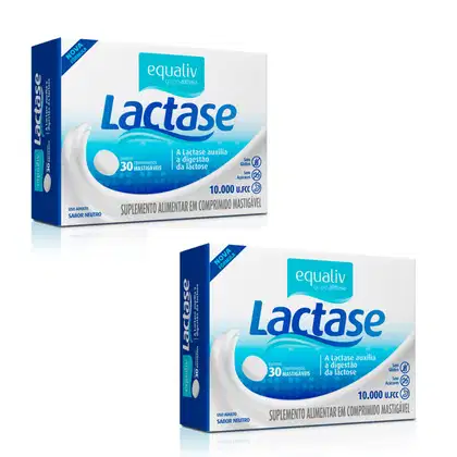 Imagem do produto Kit C2 Lactase 10.000 30 Comprimidos Mastigáveis - Equaliv