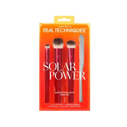 Imagem do produto Kit Real Techniques Solar Power Golden Hour Glow Base Set Pincéis 70G