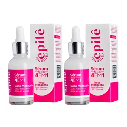 Imagem do produto Kit C2 Serum Facial 4 em 1 Rosa Mosqueta 30Ml - Epile